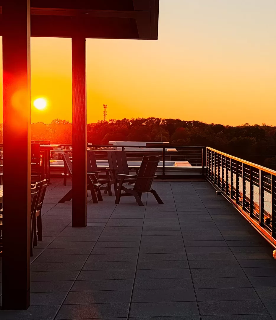 Rooftop Lounge Area at Timmons Group Building at Springline at District 60